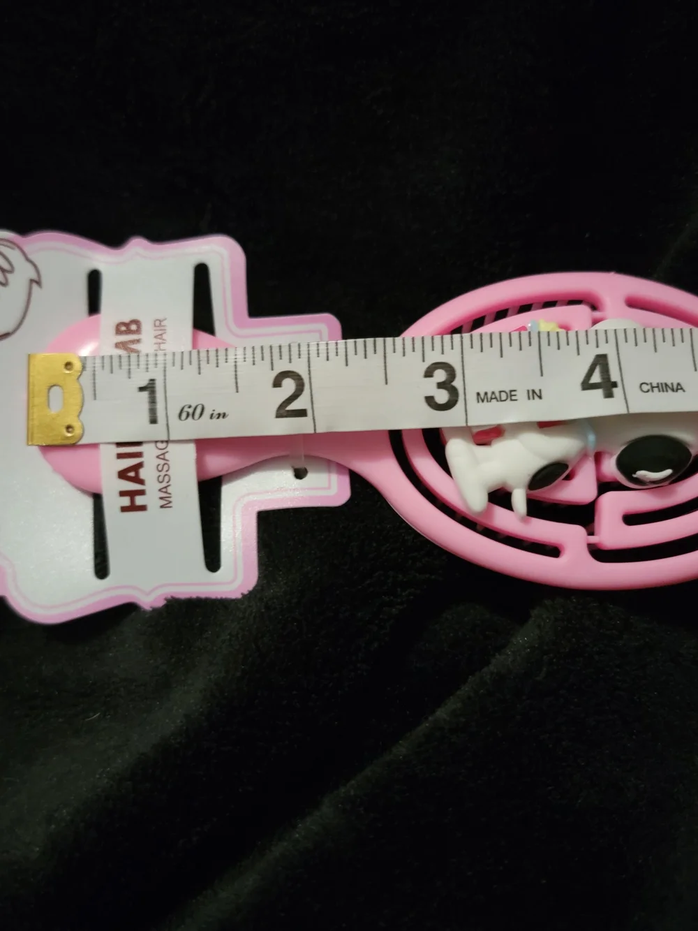Pink Cartoon Dog Popcorn Hair Comb for Kids